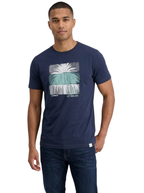 Image for Men's Printed Top,Navy
