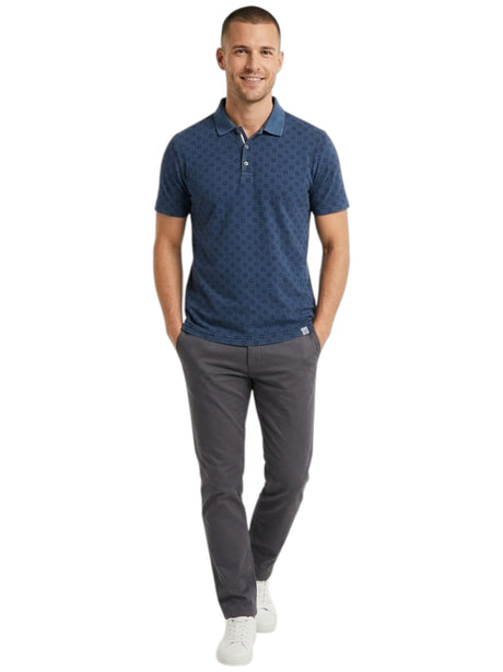 Image for Men's Printed Top,Navy