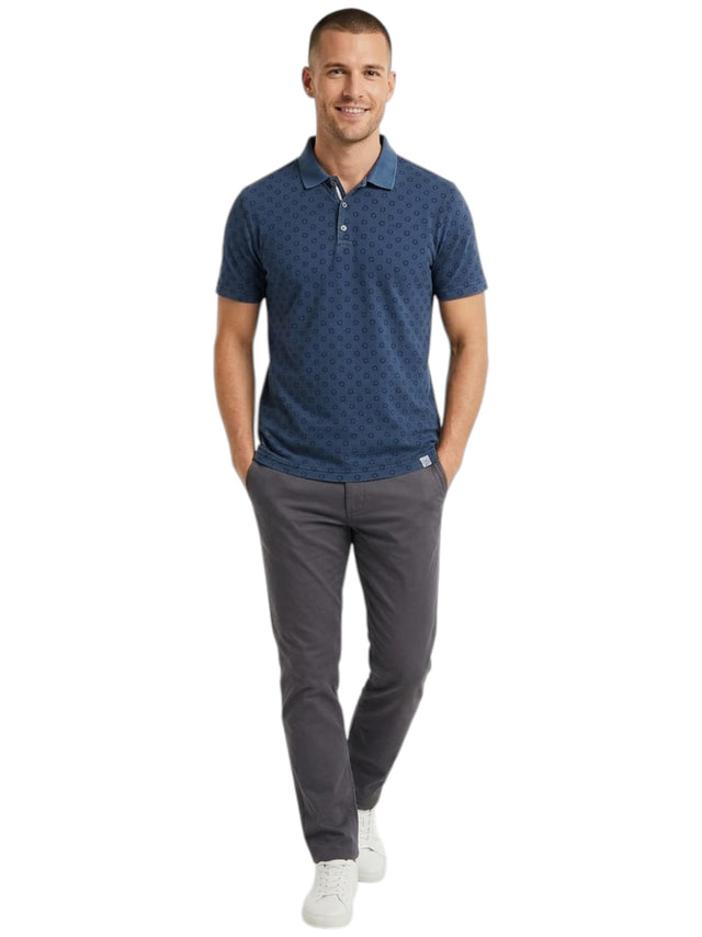 Image for Men's Printed Top,Navy