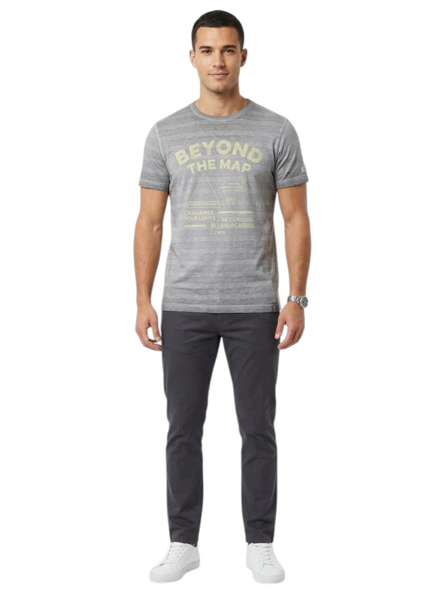 Image for Men's Printed Top,Grey