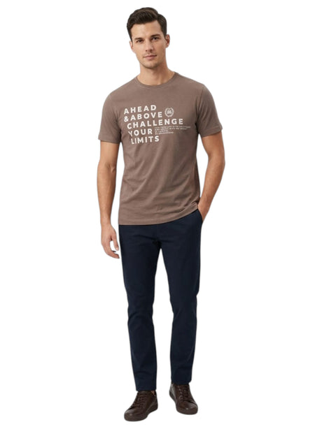 Image for Men's Printed Top,Brown