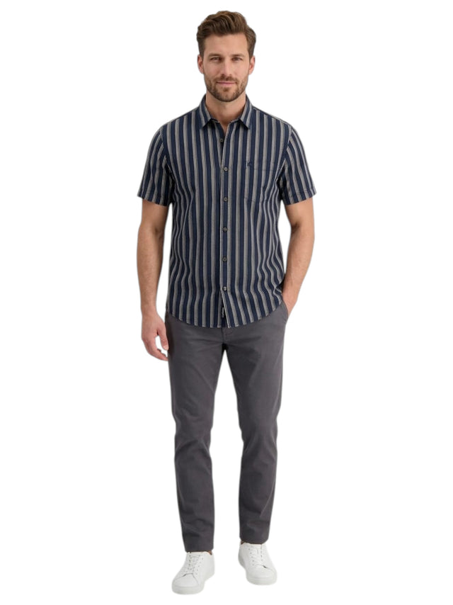 Image for Men's Striped Dress Shirt,Navy