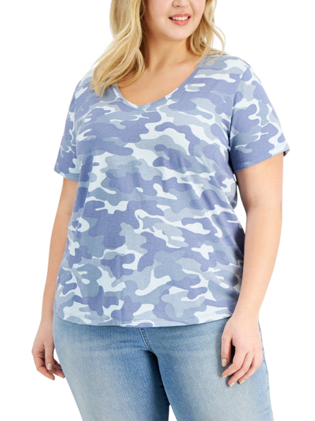 Image for Women's Camo Printed Top,Multi