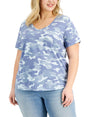 Image for Women's Camo Printed Top,Multi