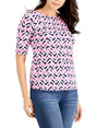 Image for Women's Printed Top,Pink