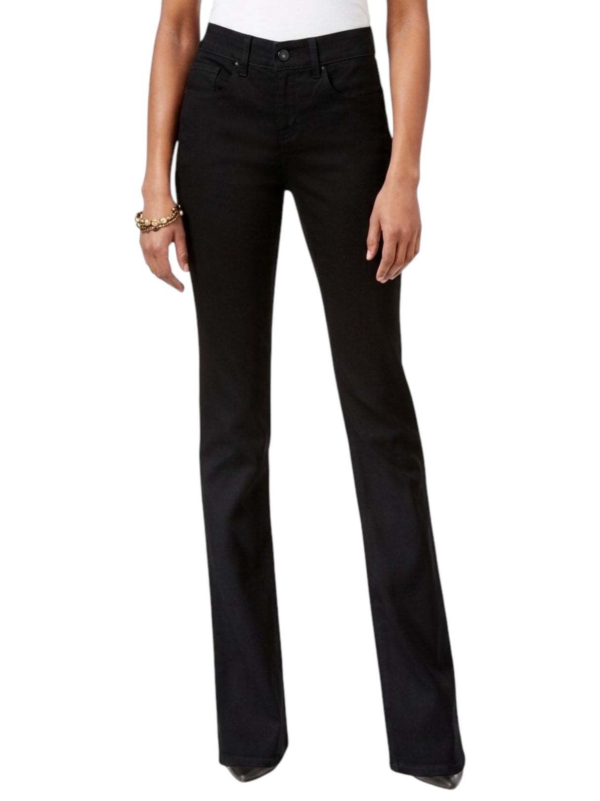 Image for Women's Plain Solid Jeans,Black