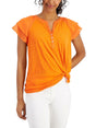Image for Women's Plain Solid Top,Orange