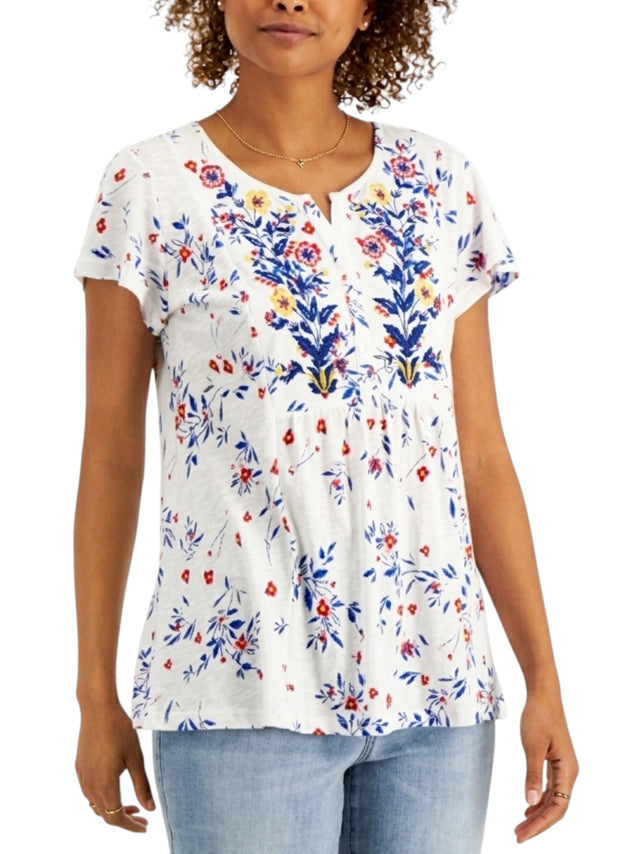 Image for Women's Floral Printed Top,Multi