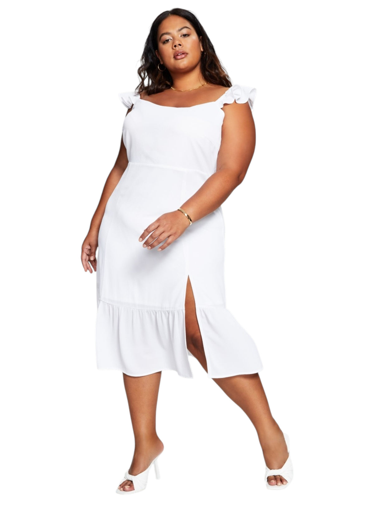 Image for Women's Textured Dress,White