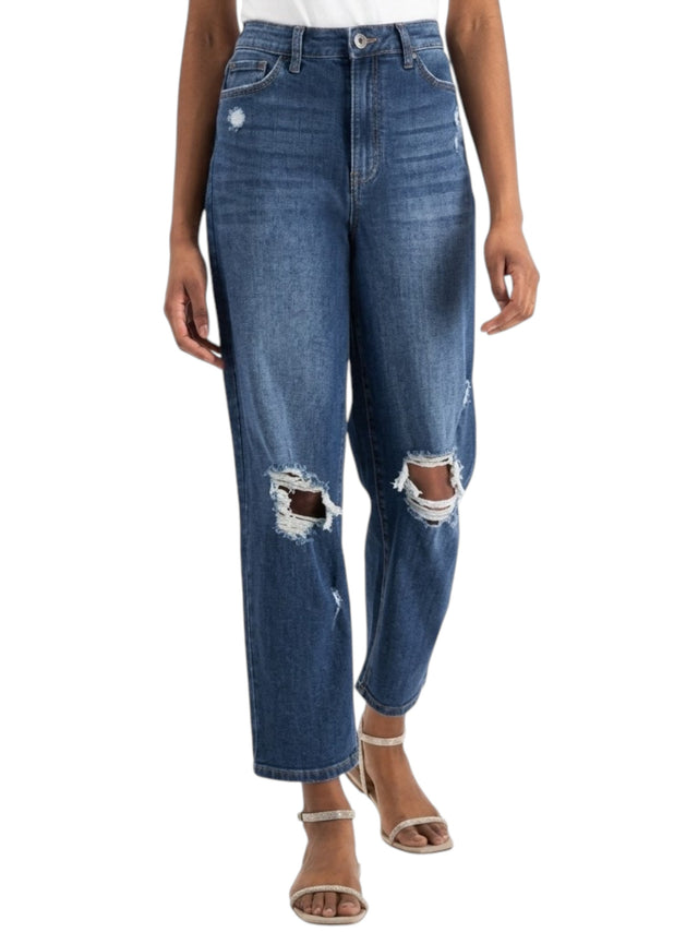 Image for Women's Ripped Jeans,Blue