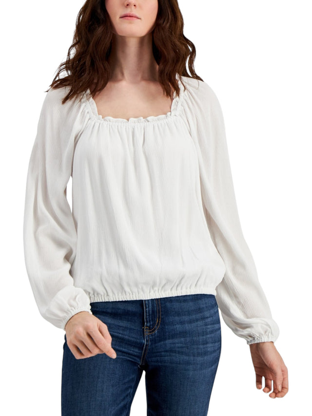Image for Women's Plain Solid Top,White