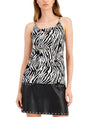 Image for Women's Animal Printed Top,Black/White