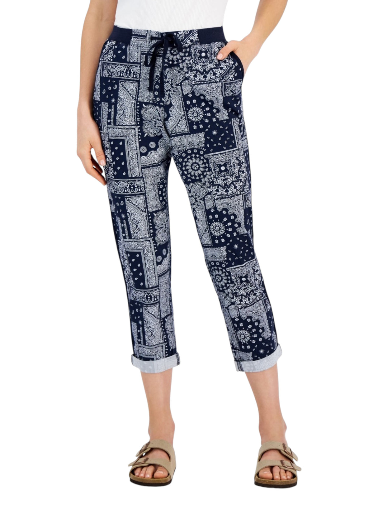 Image for Women's Printed Pant,Navy