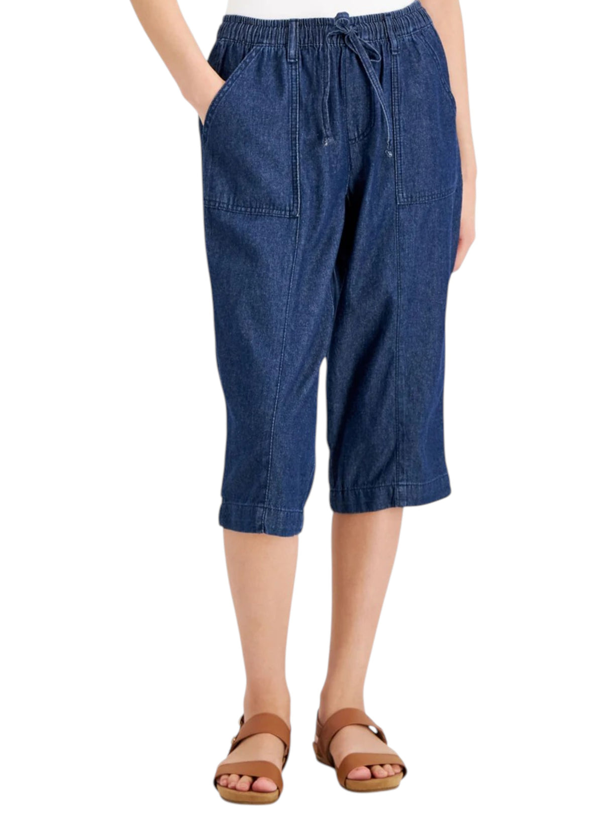 Image for Women's Denim Charlie Capri Pant,Navy