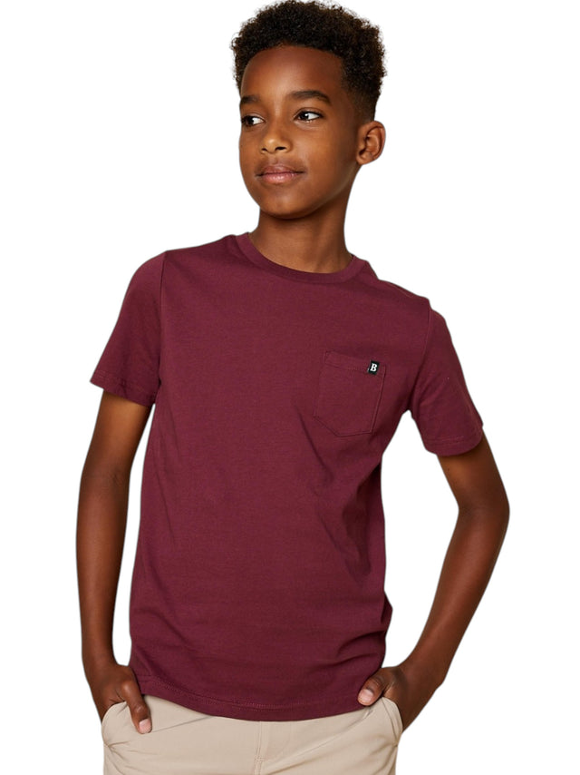 Image for Kids Boy's Printed Top,Burgundy