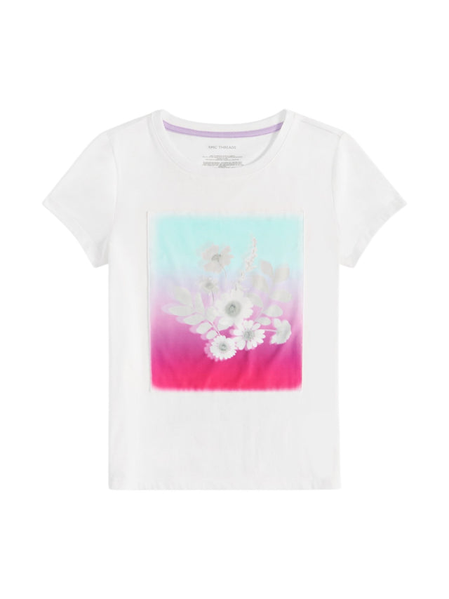 Image for Kids Girl's Printed Top,White
