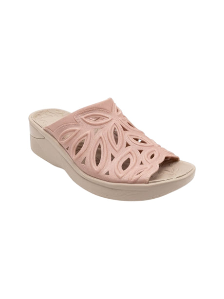 Image for Women's Textured Heeled Shoes,Rose