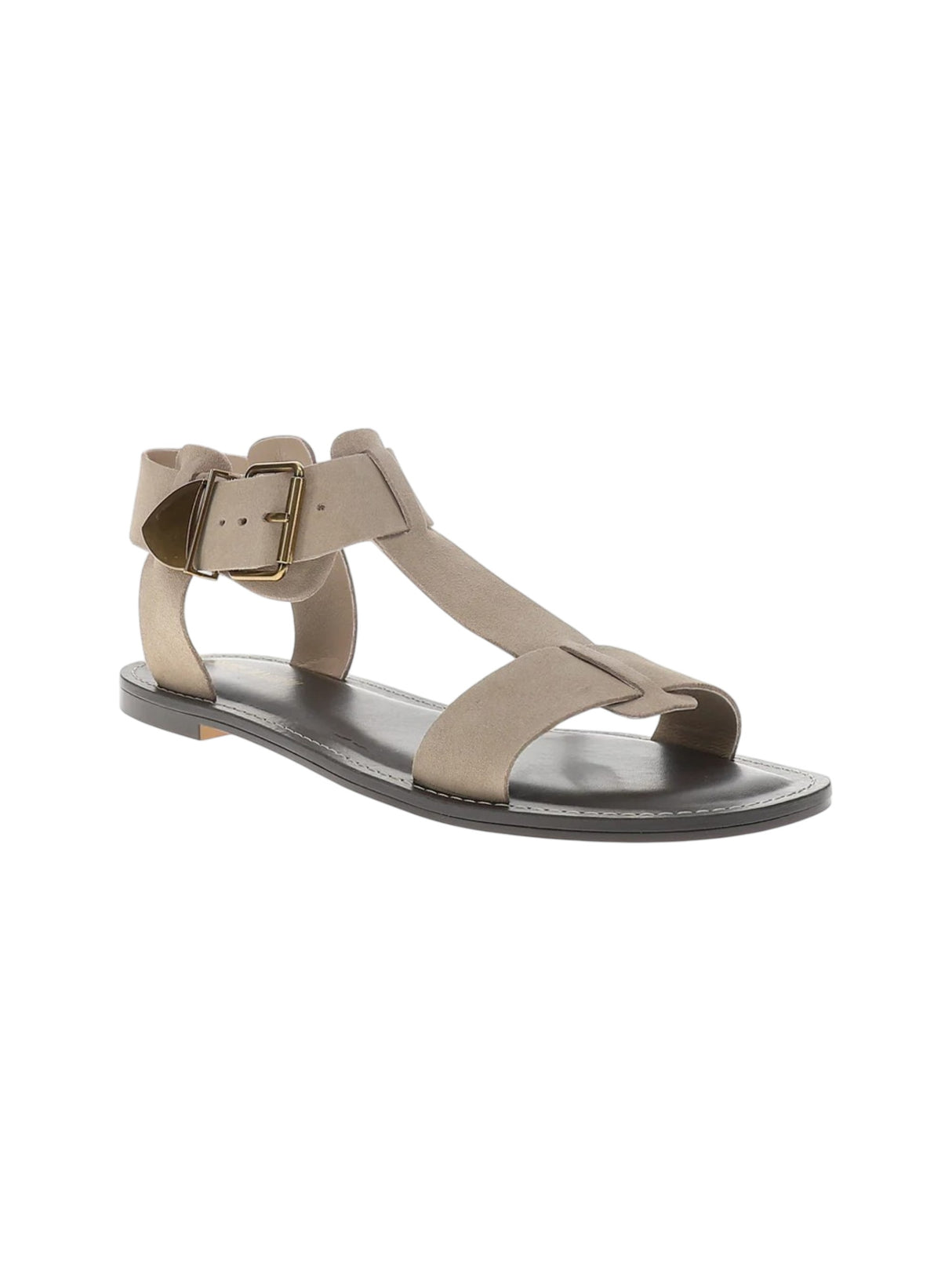 Image for Women's Ribbed Sandals,Taupe