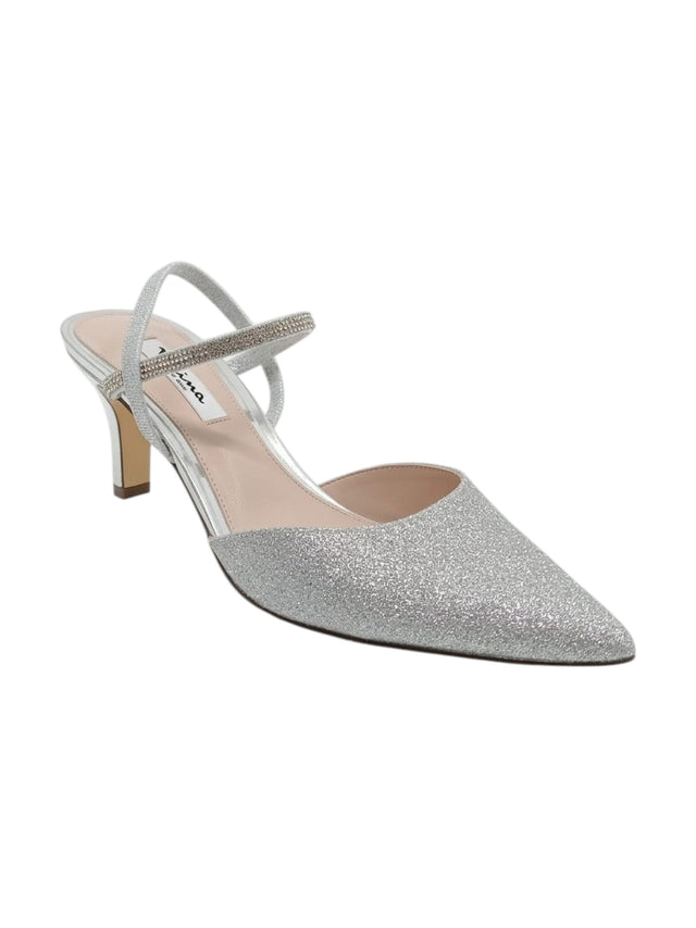 Image for Women's Glitter Heeled Shoes,Silver