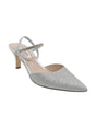 Image for Women's Glitter Heeled Shoes,Silver