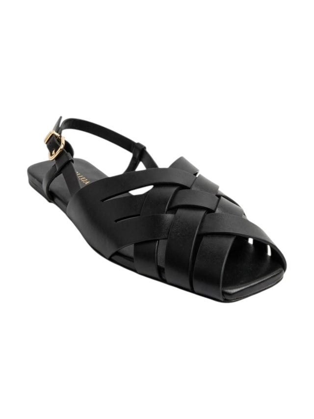 Image for Woemn's Ribbed Sandals,Black