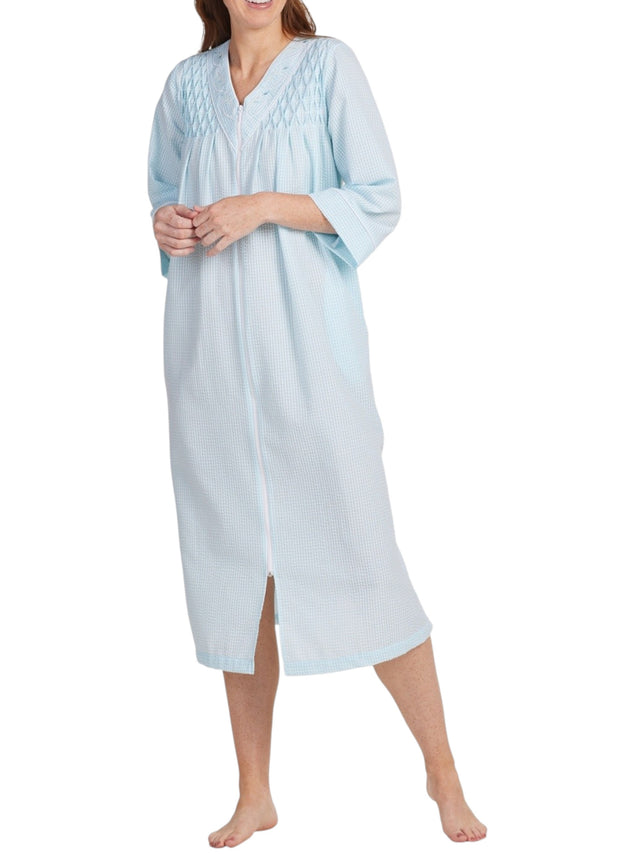 Image for Women's Plaid Sleepwear Robe,Blue