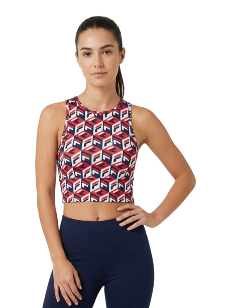 Image for Women's Printed Sport Crop Top,Multi