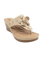 Image for Women's Textured Heeled Shoes,Beige