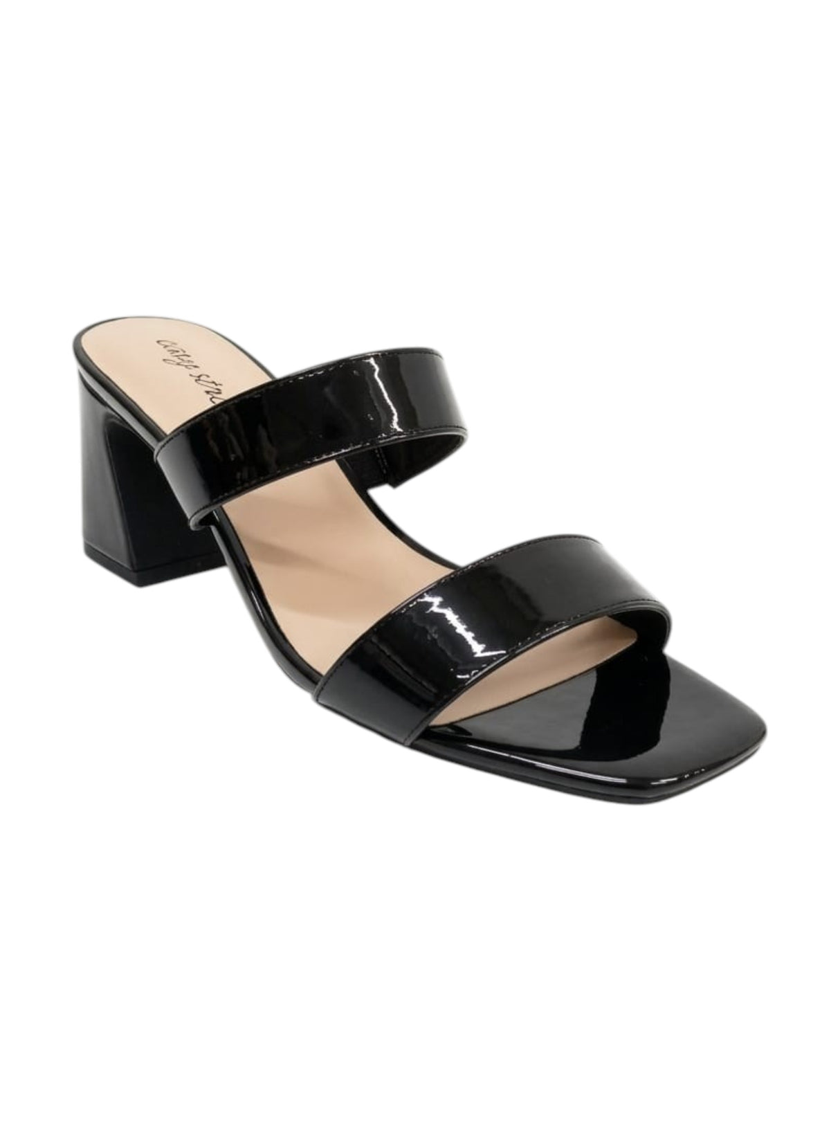 Image for Women's Ribbed Glowey Heeled Shoes,Black