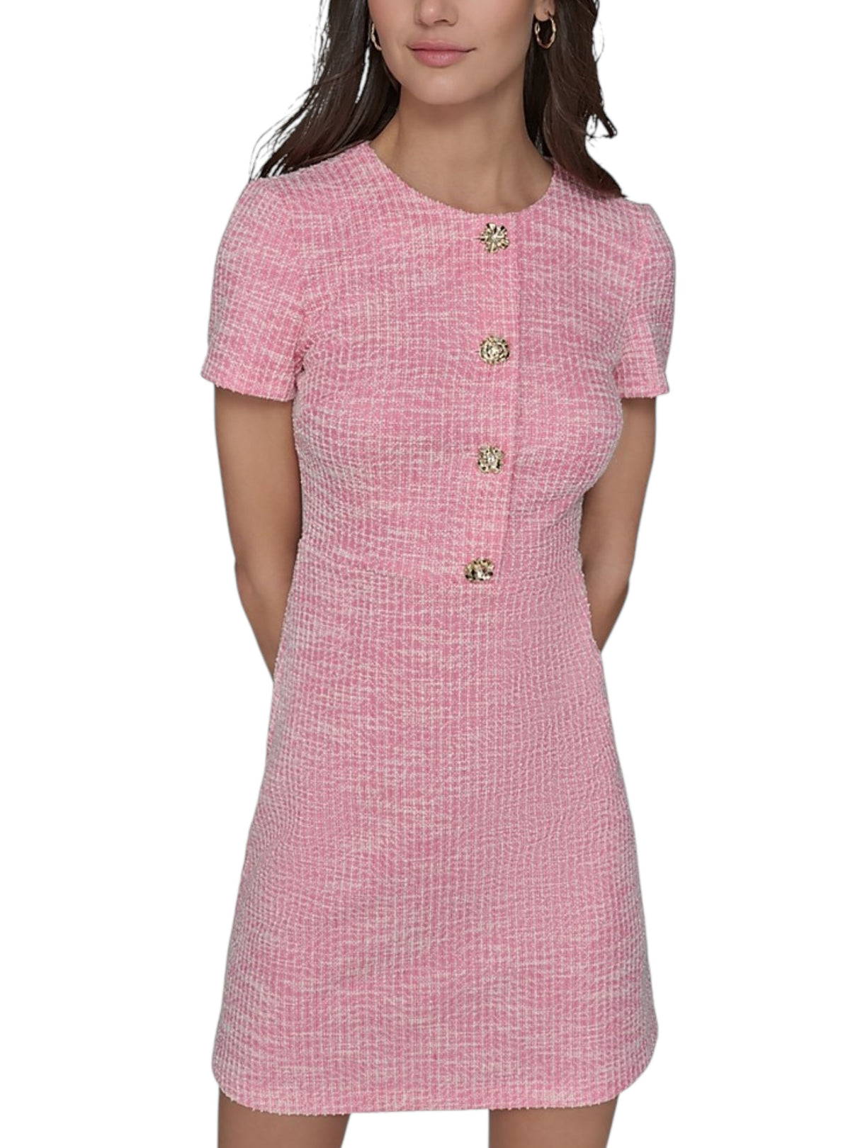 Image for Women's Textured Dress,Pink
