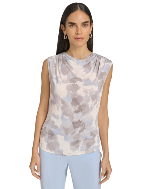 Image for Women's Printed Top,Grey