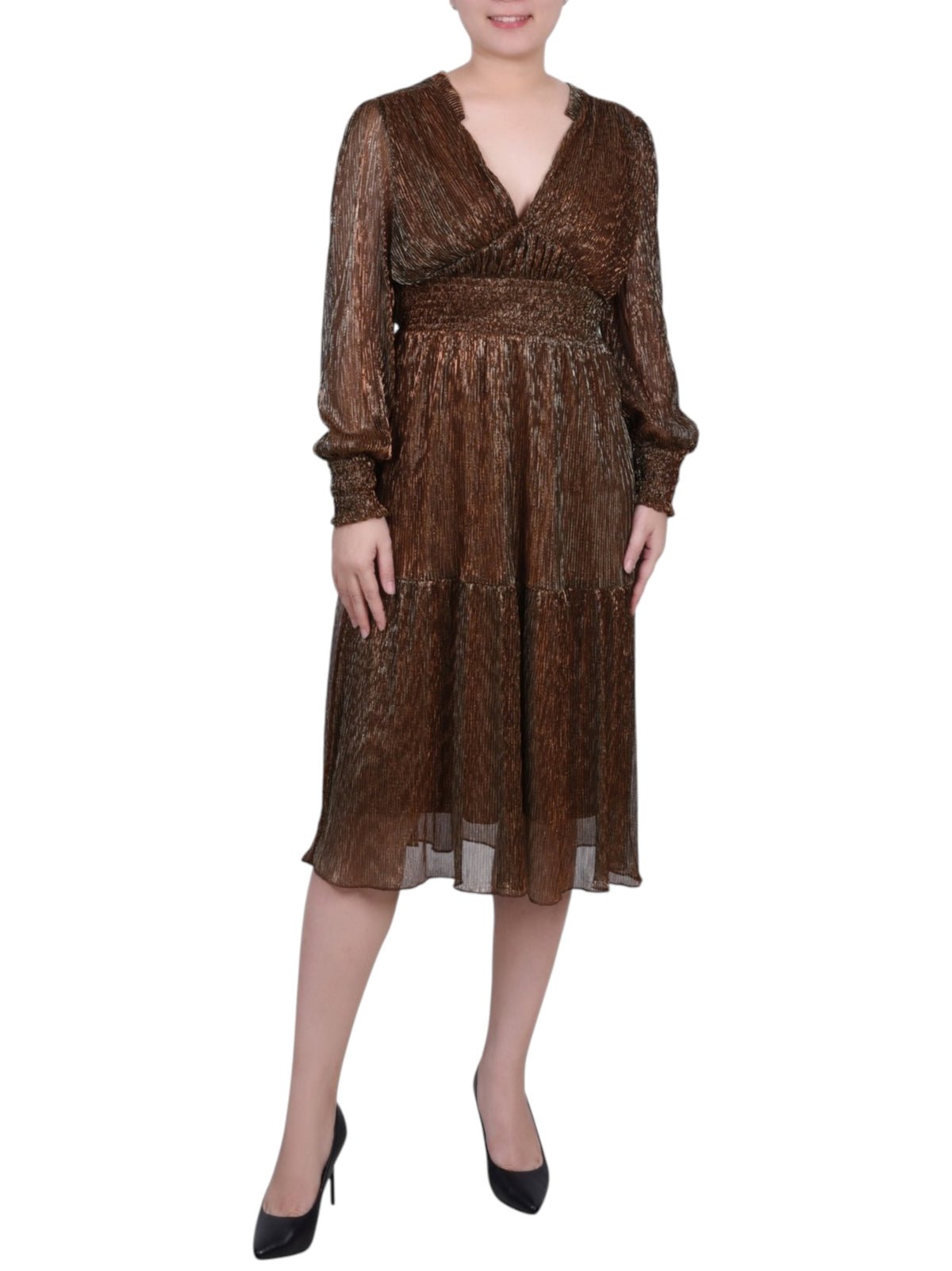 Image for Women's Shiny Dress,Brown