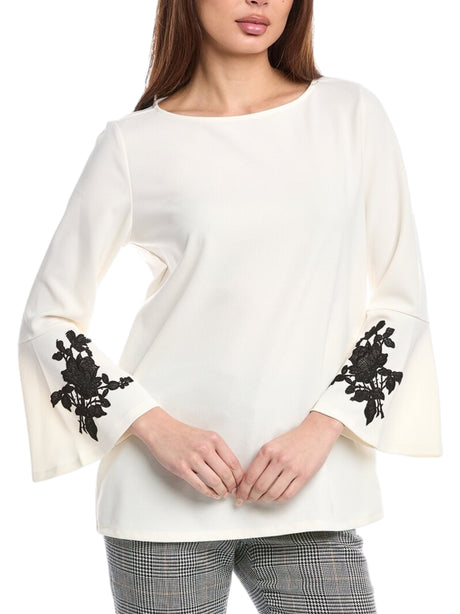 Image for Women's Embroidered Top,White