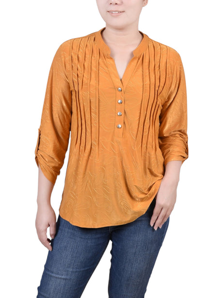 Image for Women's Embroidered Top,Light Brown