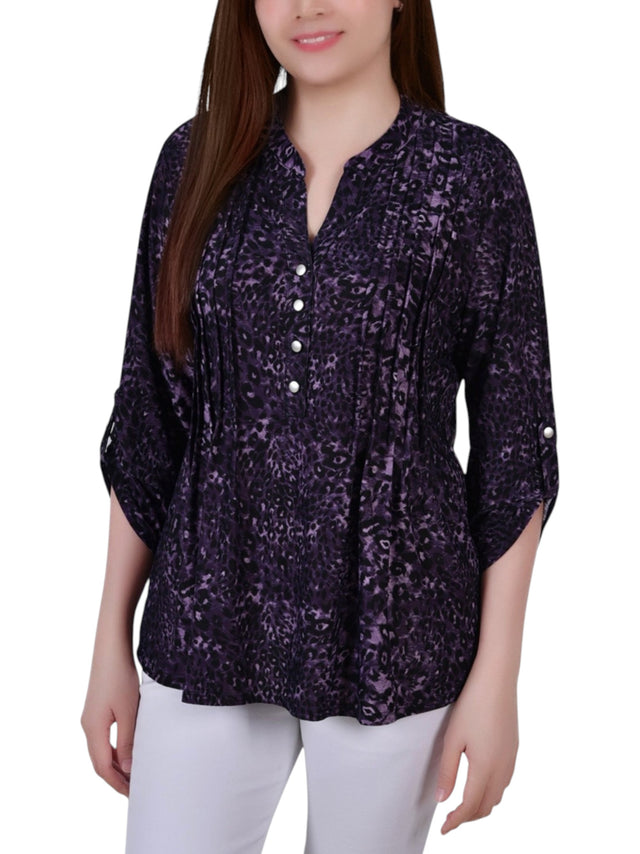 Image for Women's Printed Top,Mauve