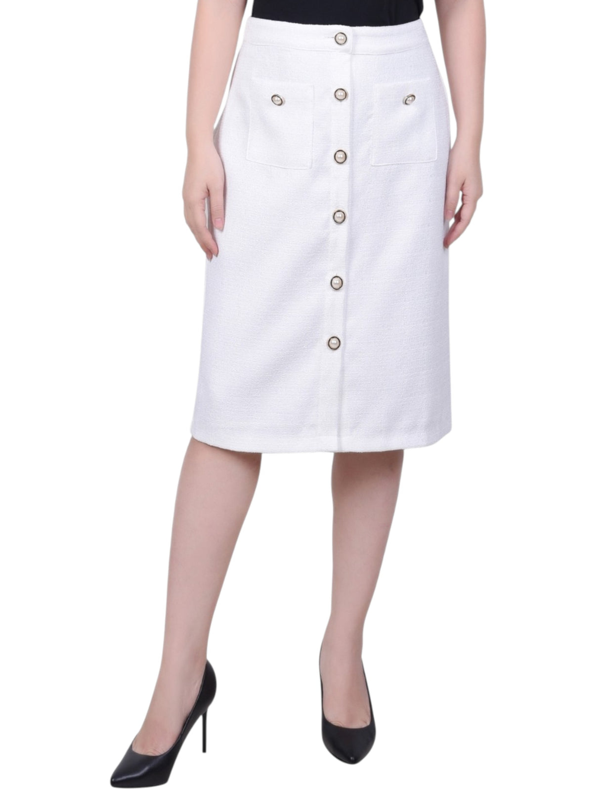 Image for Women's Textured Skirt,White