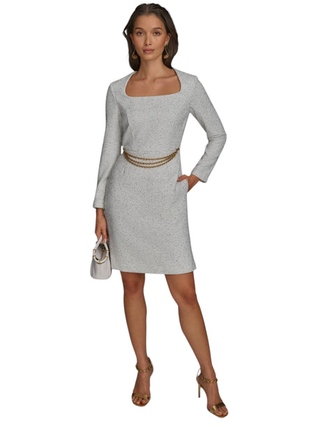 Image for Women's Textured Heather Dress,White