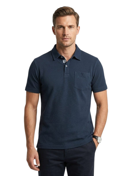 Image for Men's Textured Top,Navy
