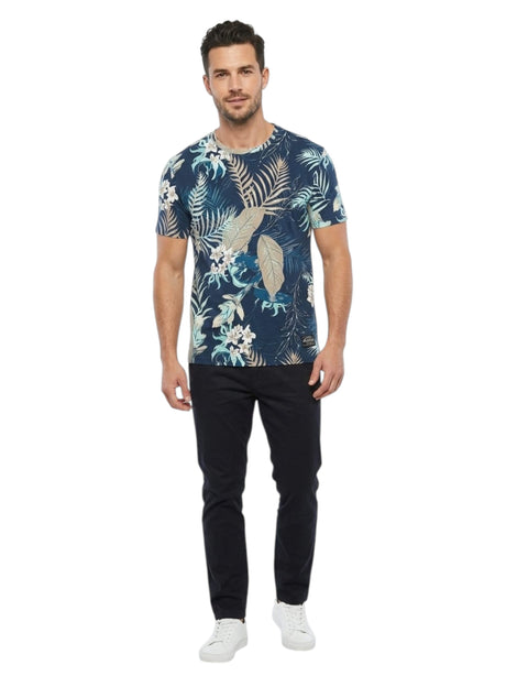 Image for Men's Printed Top,Navy