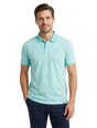 Image for Men's Textured Striped Top,Aqua