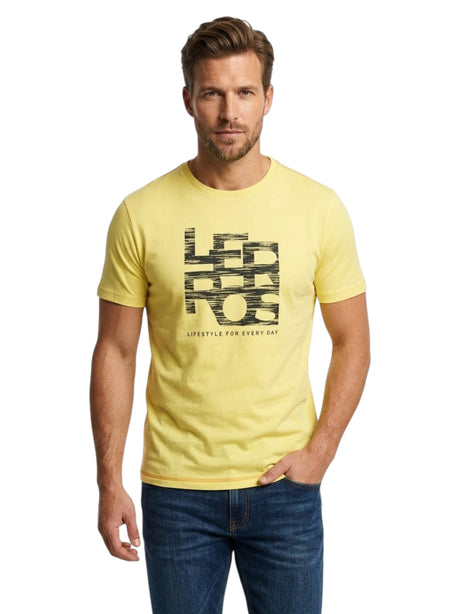 Image for Men's Printed Top,Yellow