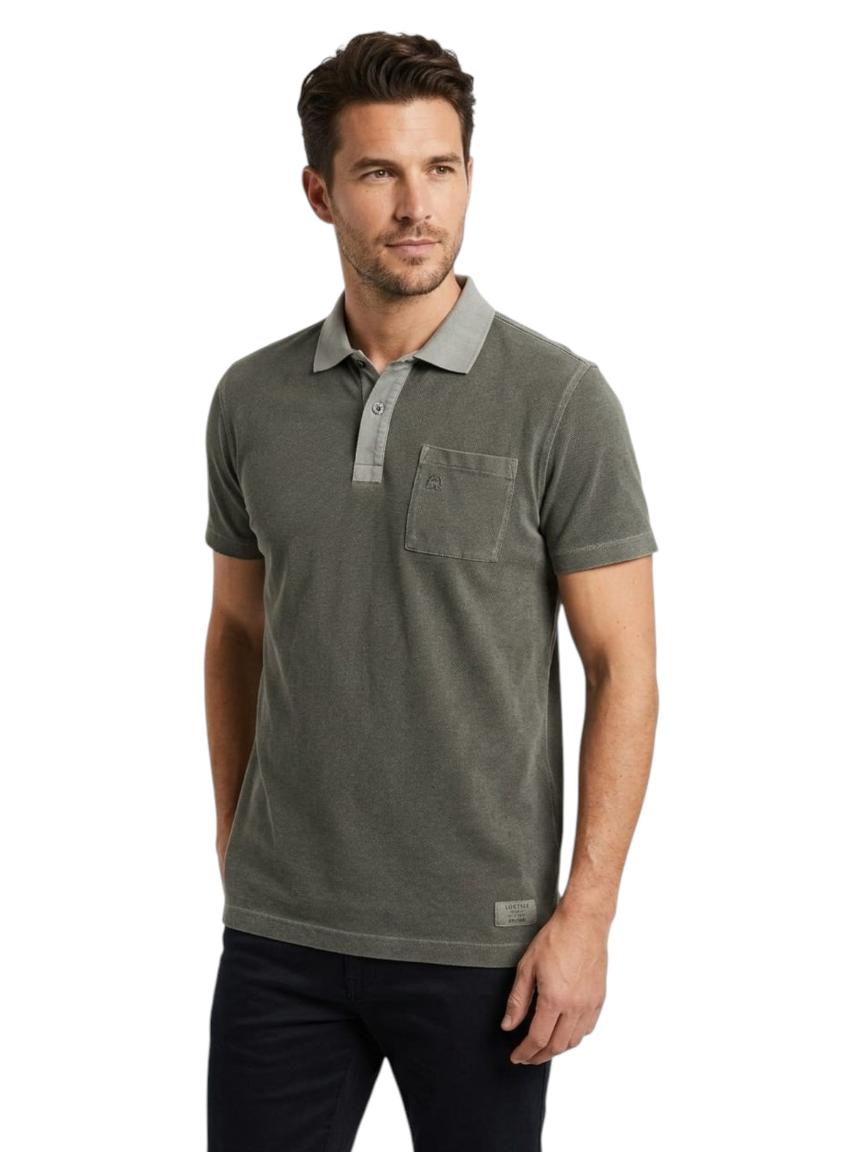 Image for Men's Textured Top,Grey