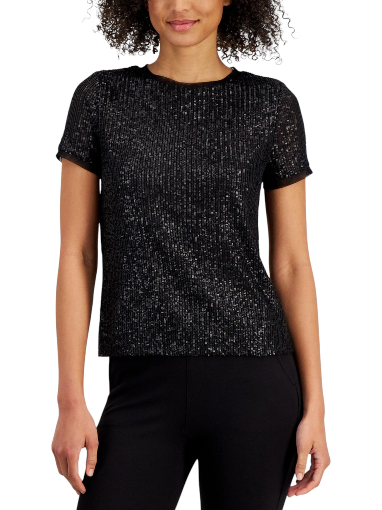 Image for Women's Sequined Top,Black