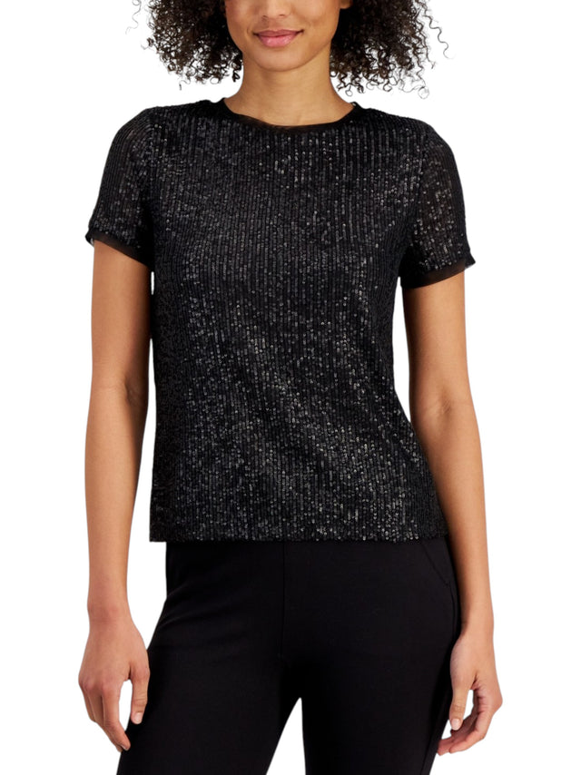 Image for Women's Sequined Top,Black