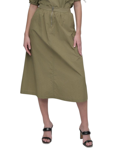Image for Women's Textured Skirt,Olive