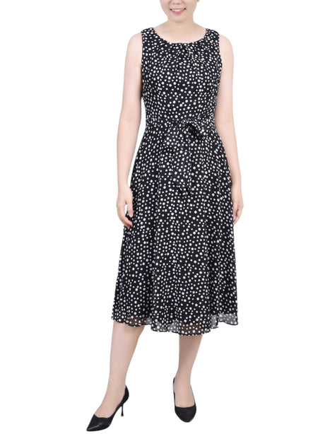 Image for Women's Dotted Dress,Black