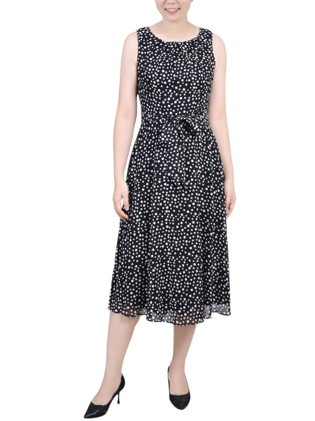 Image for Women's Dotted Dress,Black