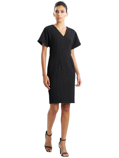 Image for Women's Textured Dress,Black