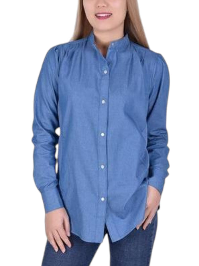 Image for Women's Plain Chemise,Dusty Blue