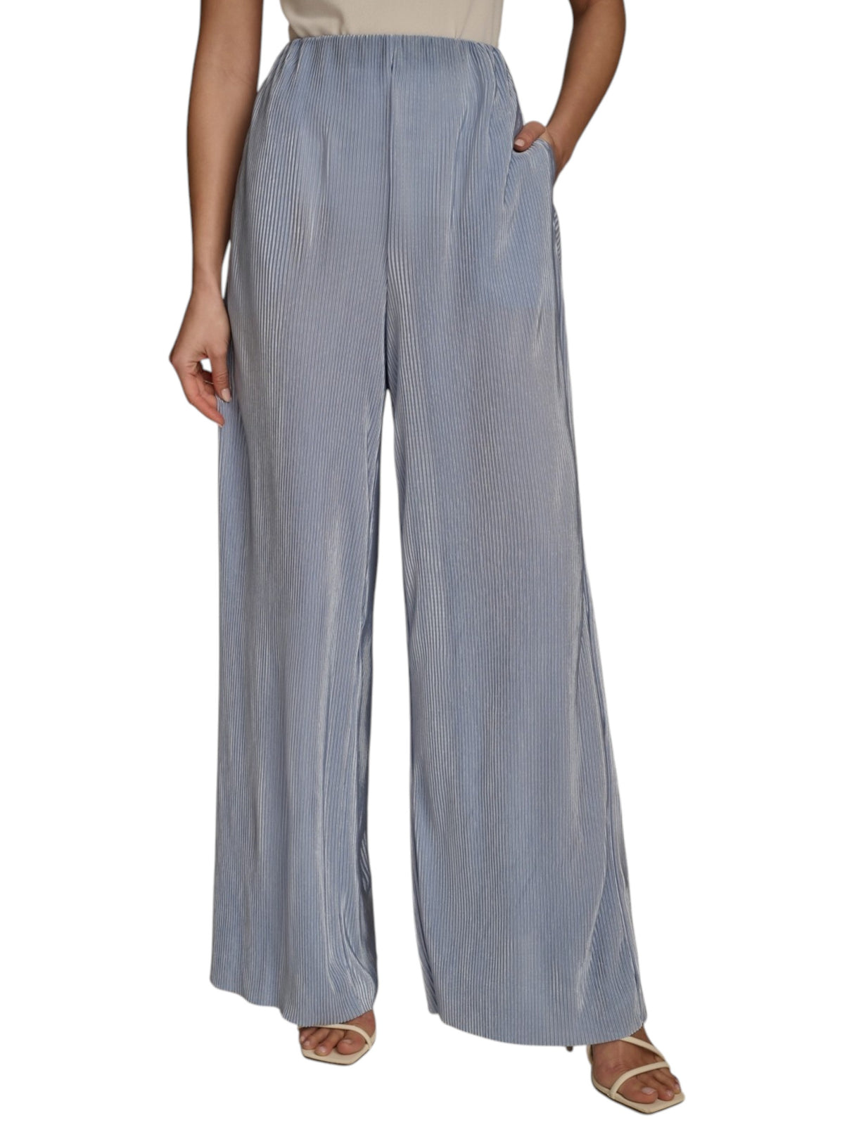 Image for Women's Pleated Pant,Light Blue